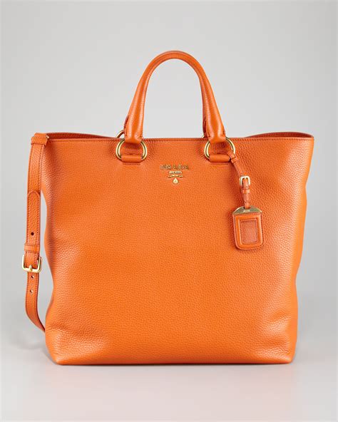 orange prada tote|prada handbags orange.